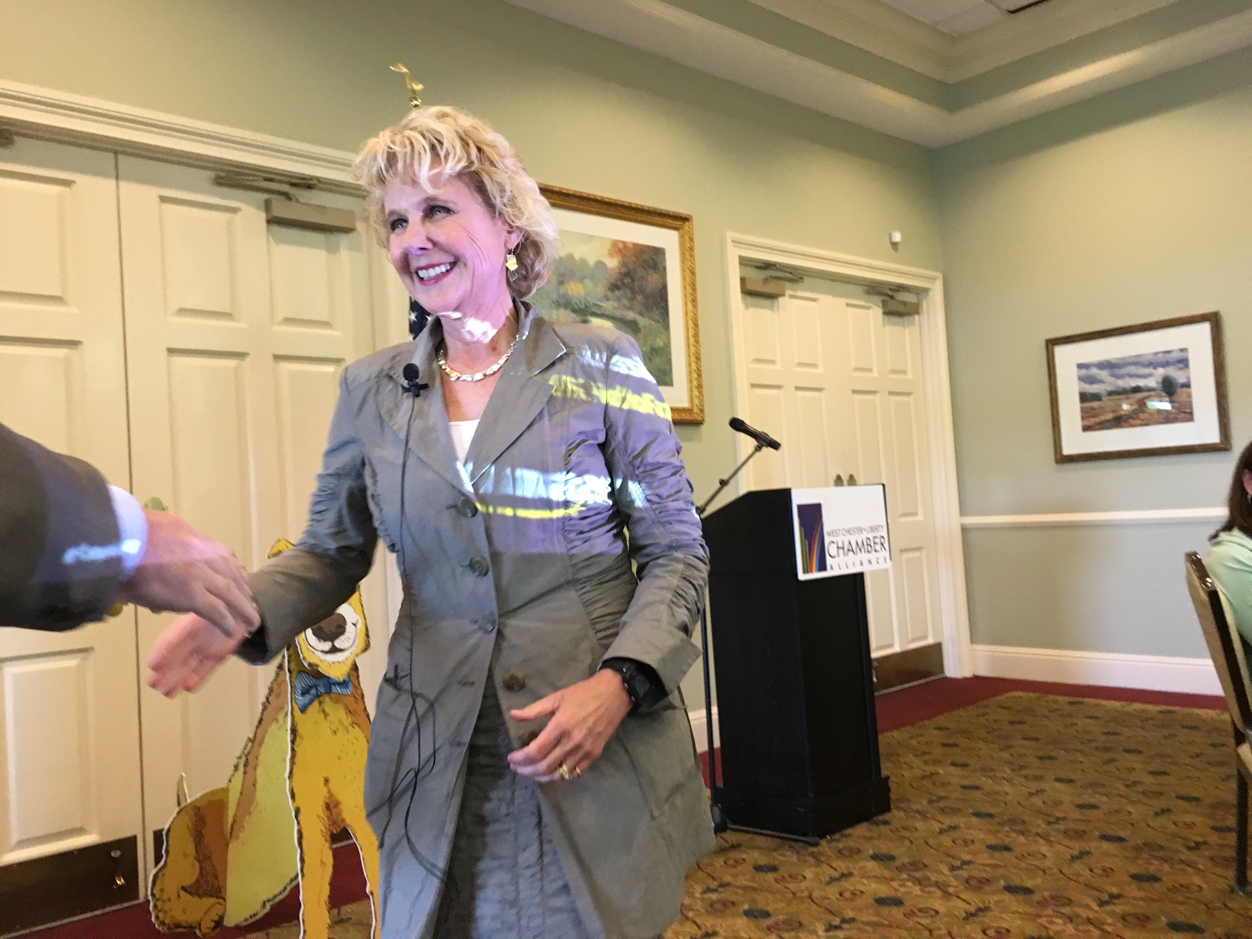 Krissi Barr after speech
